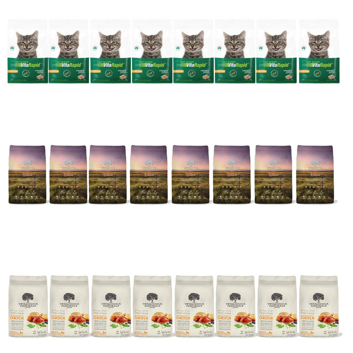 24 x 100g VitaRapid Science Kitten Food SAMPLES (MIXED)