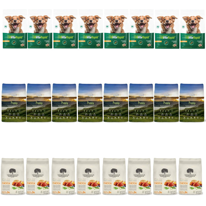 24 x 100g VitaRapid Science Puppy Food SAMPLES (MIXED)