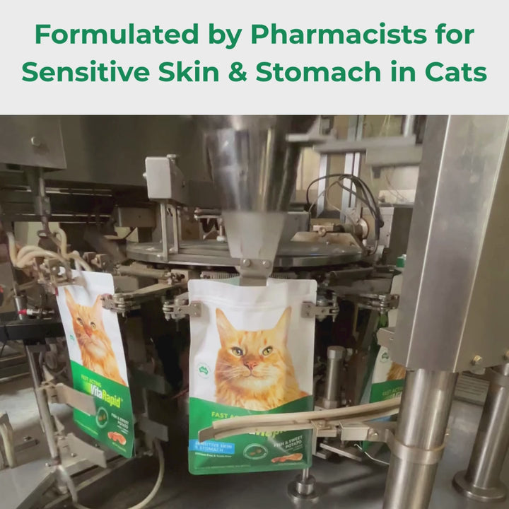 VitaRapid Science Sensitive Skin & Stomach Adult Cat Food BUNDLE